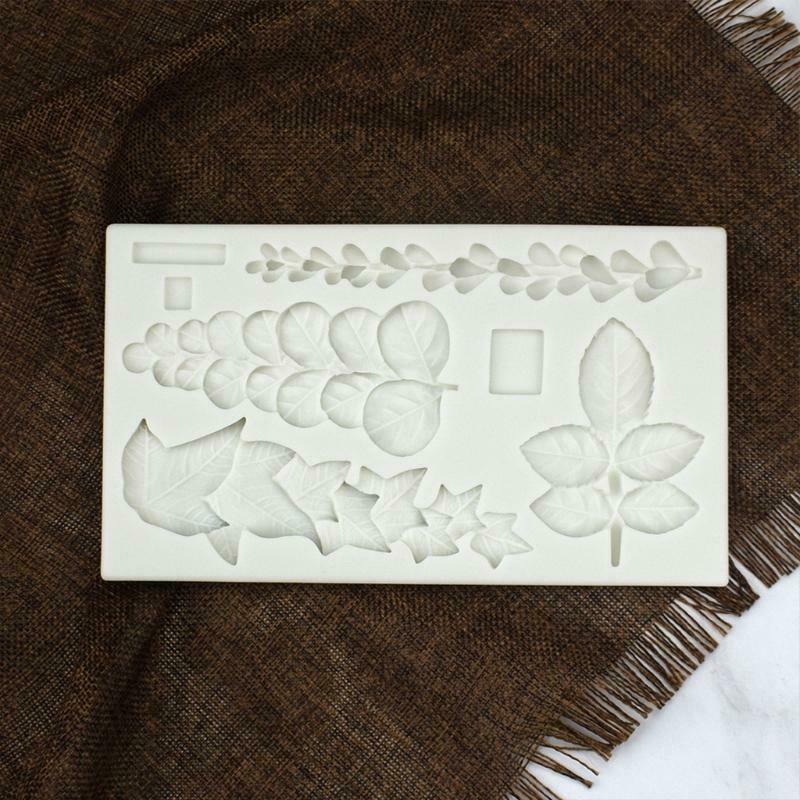 Silicone Material Succulent Leaf Decoration Fondant Candy Mold for DIY Chocolate