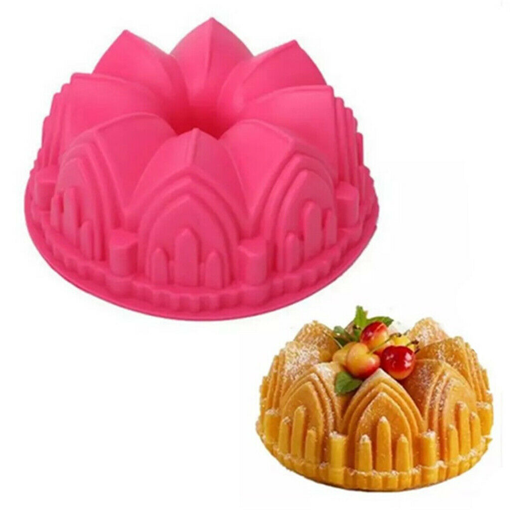 Crown Castle Silicone Cake Pan Cake Pan Mold Non Stick Baking Pan DIY Baking