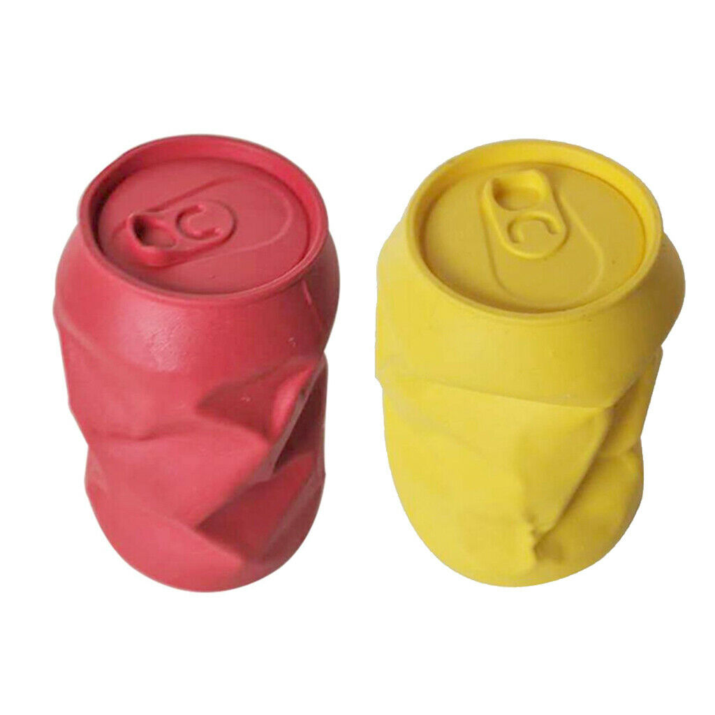 Cans Shape Pet Chew Bite Toys Dog Teething Clean Toys For Dogs Puppy Red