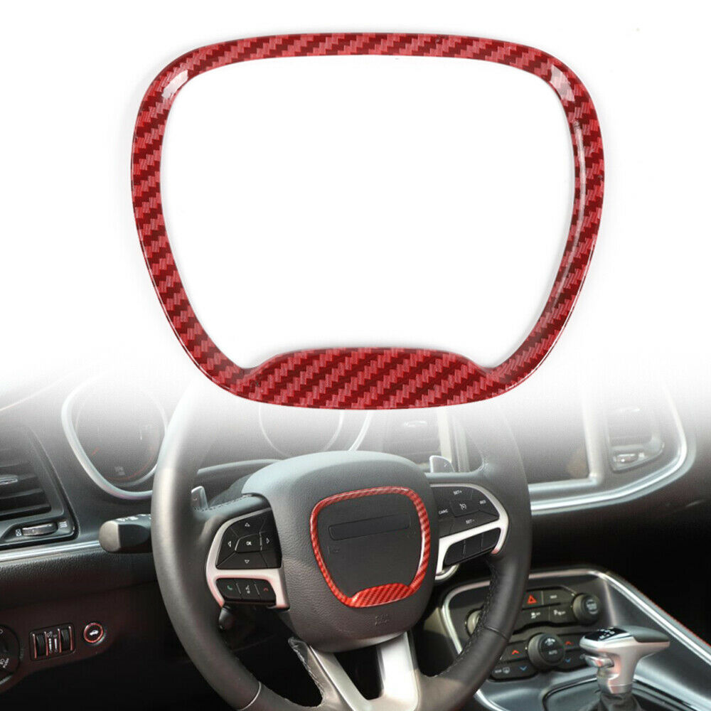 Red Steering Wheel Middle Ring Cover Trim For Challenger/Charger/Durango 15+