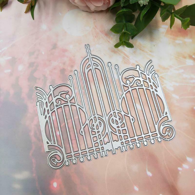 Gate Metal Cutting Dies Stencil Scrapbooking DIY Album Stamp Paper Card Emboss