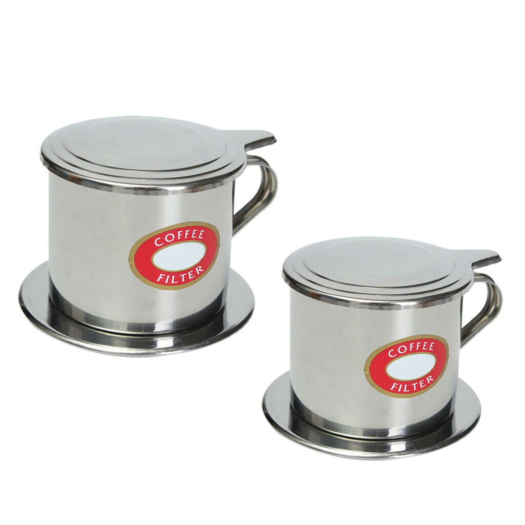 2 Pcs Vietnamese Coffee Filter Press Set Screw Down Insert Espresso Maker