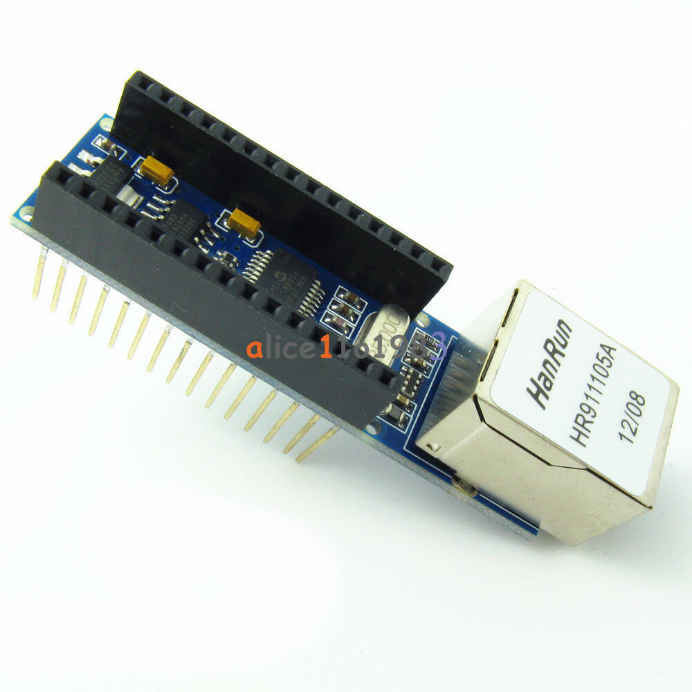 Arduino USB Nano V3.0 4.0 Atmega328P 5V Board + ENC28J60 Ethernet Shield Module