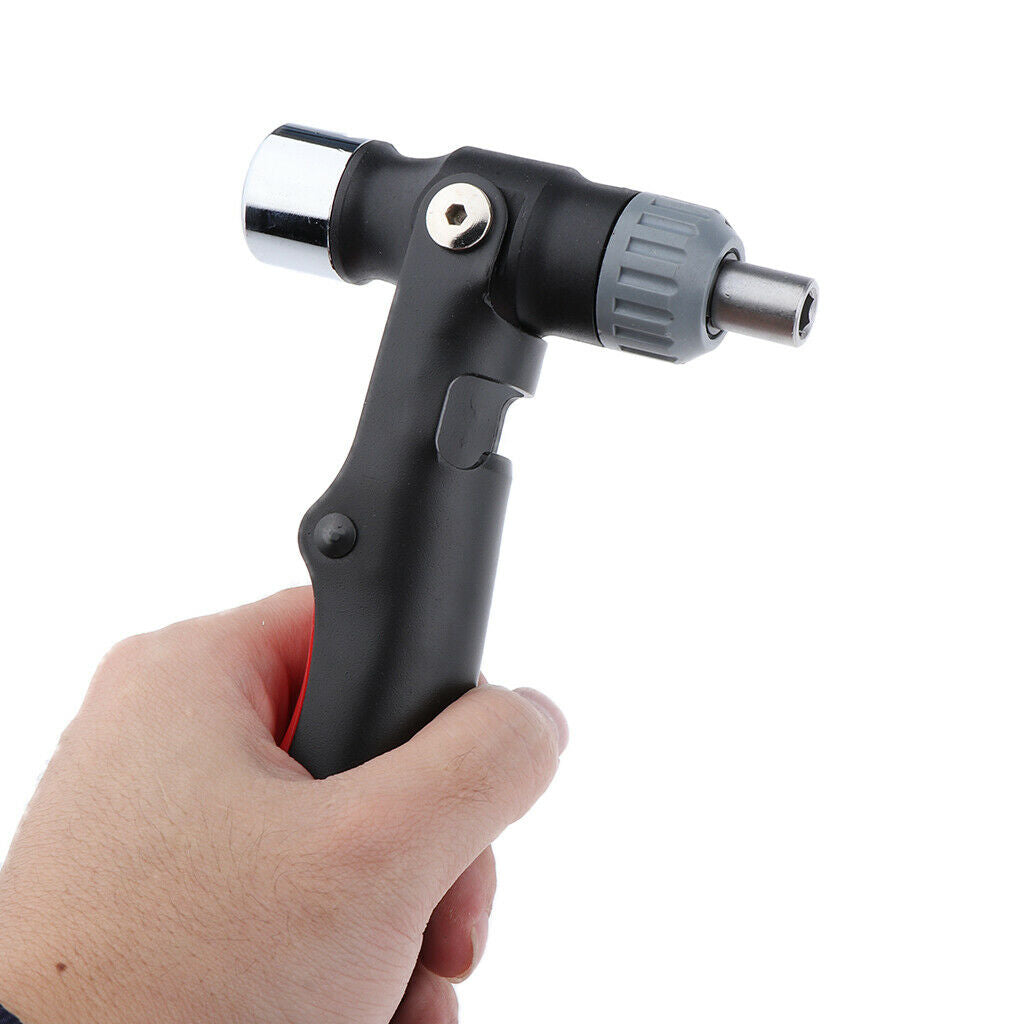 Multi-function Hammer Screwdriver Bottle Opener Bits/Socket Adapter Storage