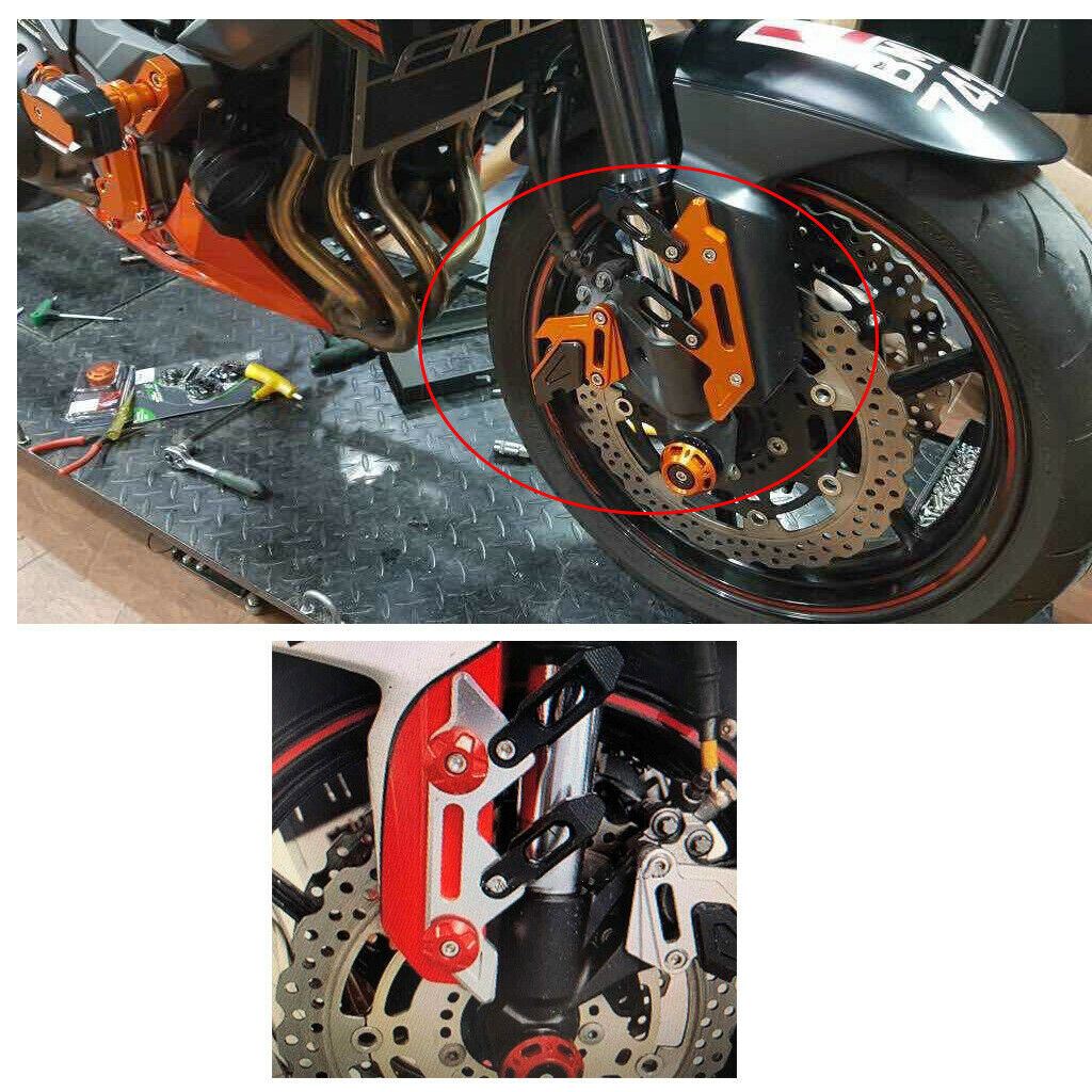 Motorcycle Front Brakecaliper Protector For Kawasaki Z800 Z 800 13-16 Orange