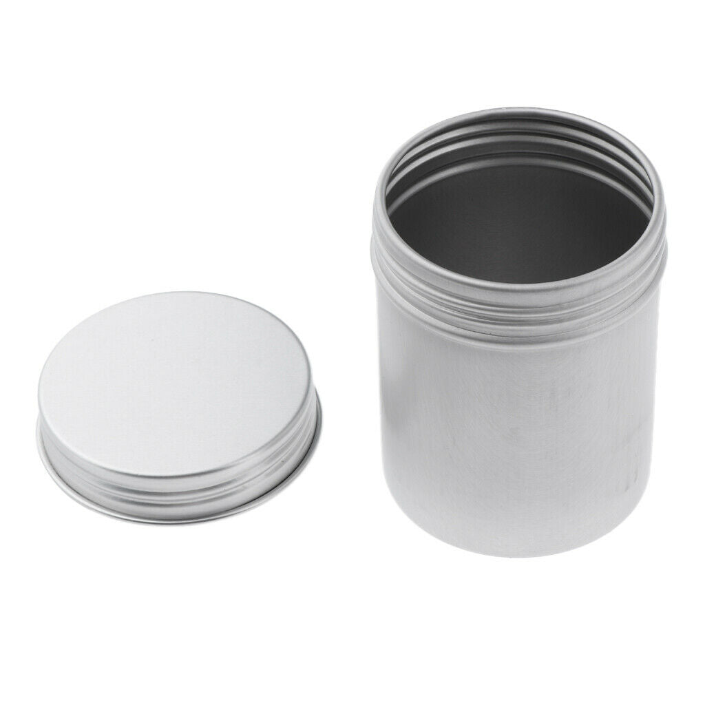 10 Pcs/Set Empty Aluminum Tins 80ml Cosmetic Jar Pots Lip Balm Containers