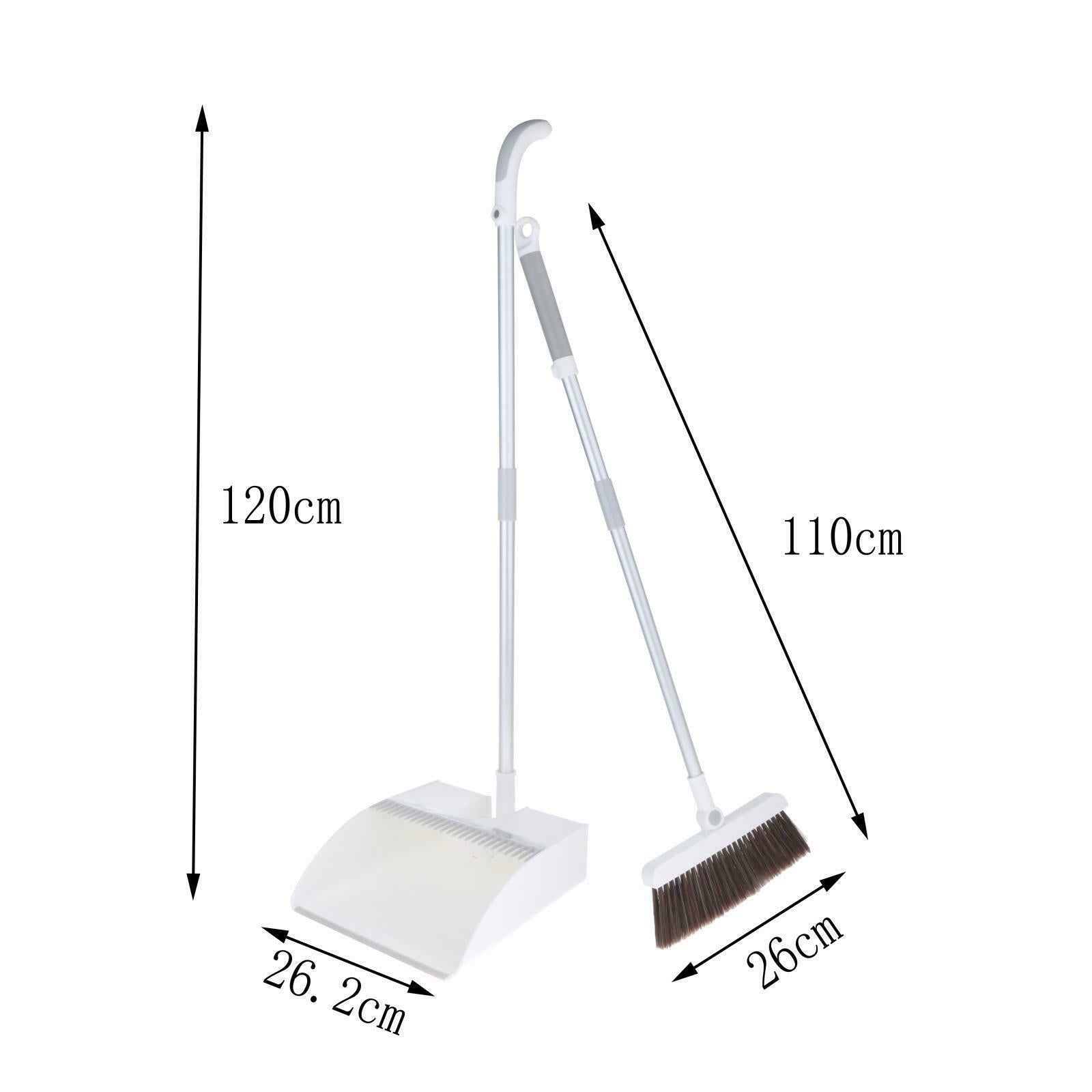 Kitchen Long Handle Broom Dustpan for Home Room Lobby Hair Remover Teeth