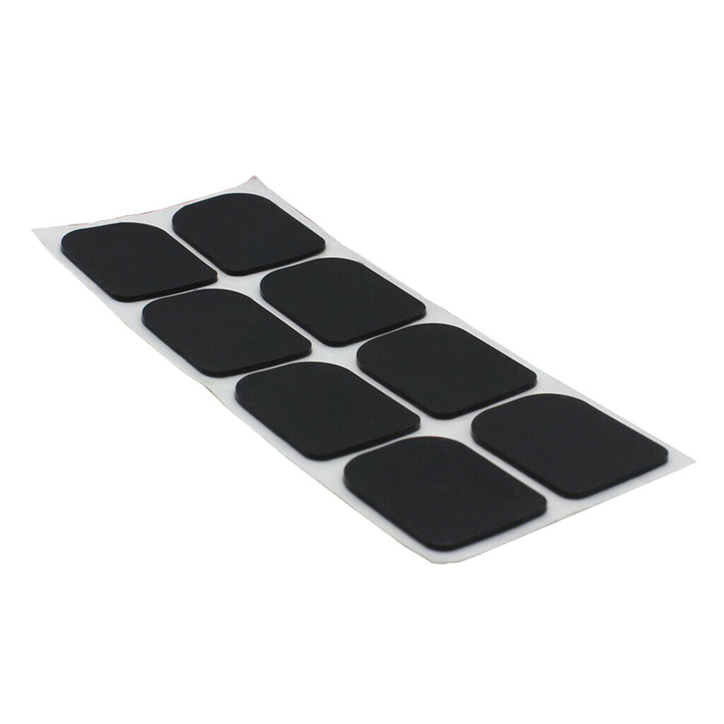 8x Black Clarinet Mouthpiece Patch Pad Cushion for Woodwind Instrument 0.3mm