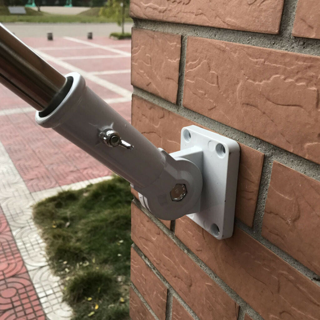 180 Degree Adjustable Holder Bracket Metal And Plastic Flag Pole with Screws