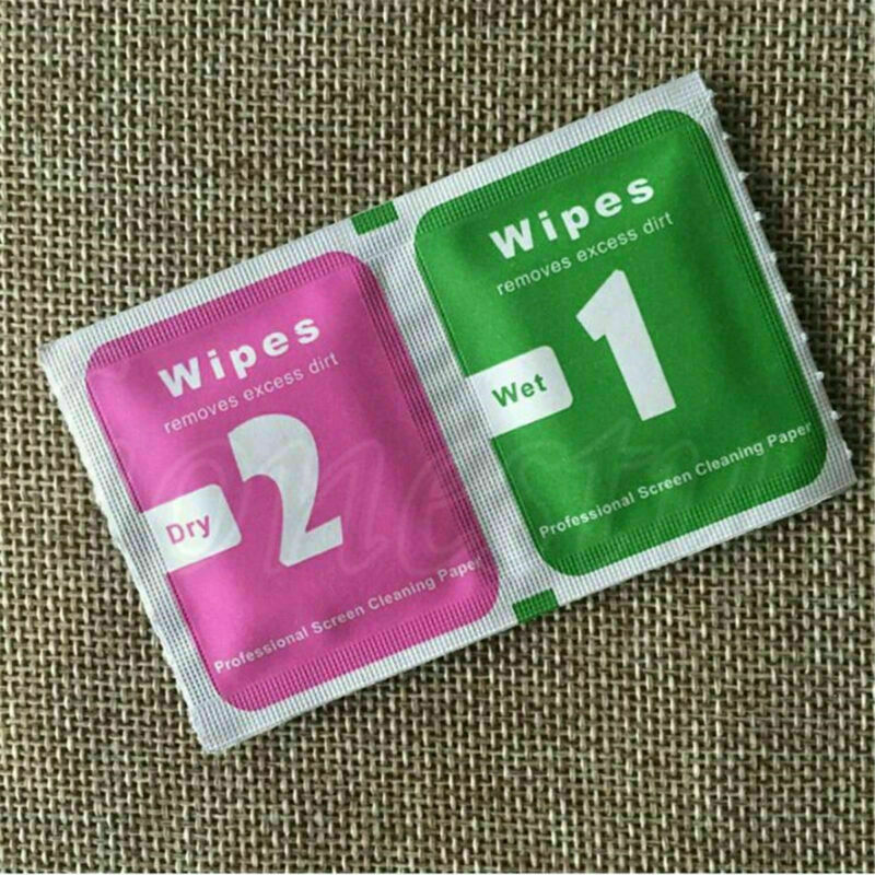 50PCS Camera Lens Cleaning Cloth LCD Screens Dust Removal Wet Dry Wipe Paper
