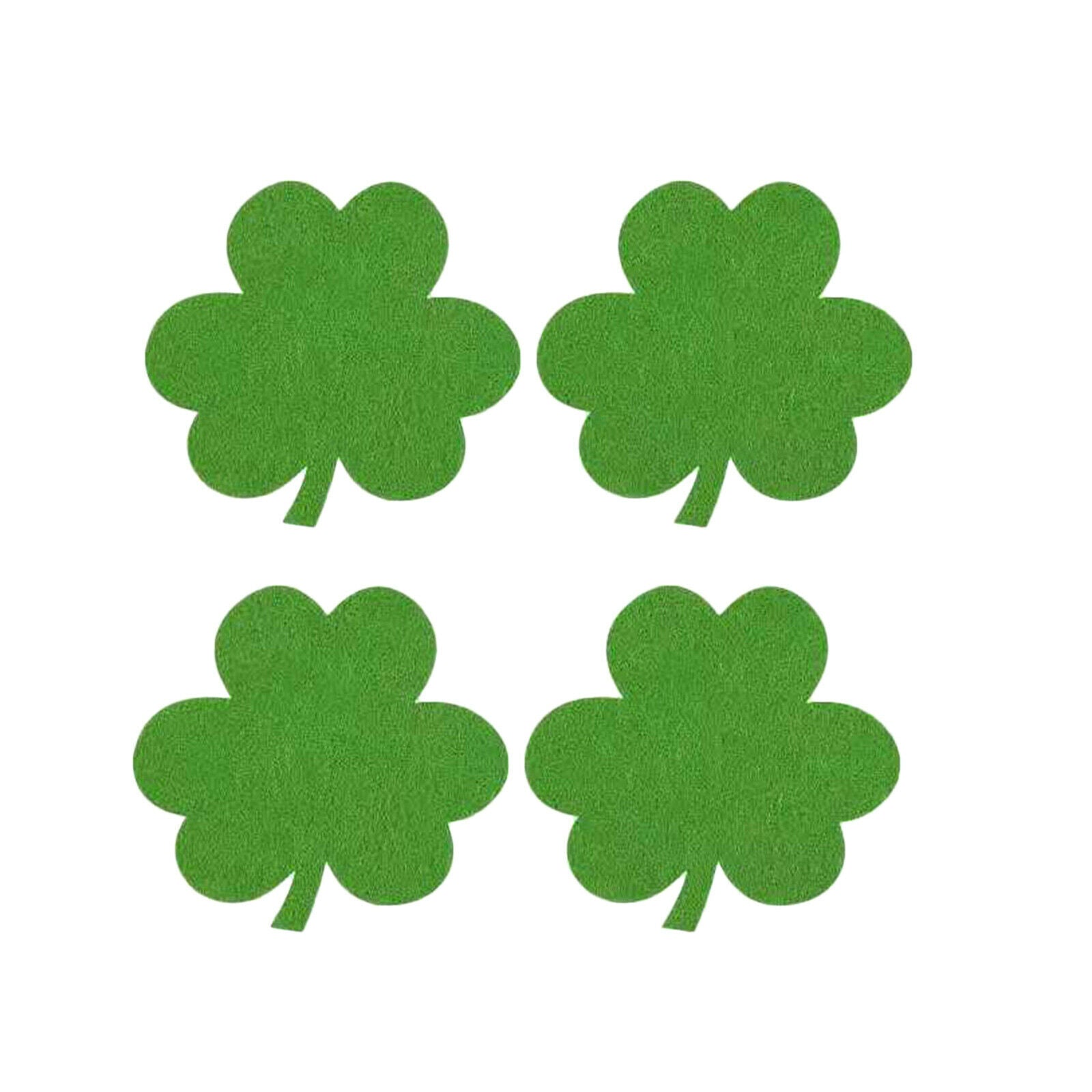 4 Pack St. Patrick's Day Coaster Pads Anti-slip Flower Home Decorations