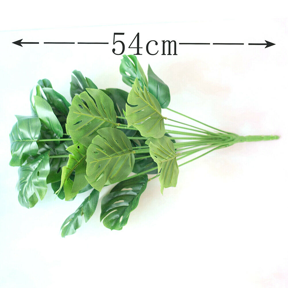 Artificial Palm Plants Leaves Turtle Leaf Tropical Imitation Artificial Plants