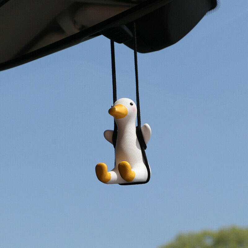Cute Little Duck Car Decoration Little Duck Pendant For Car Interior Accessor KX