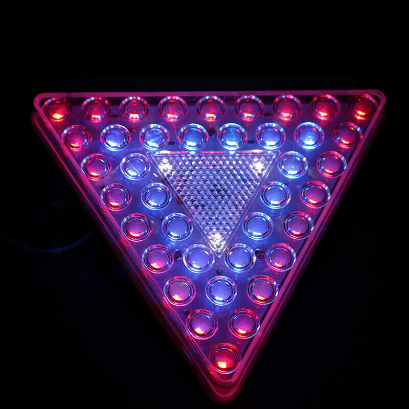24V Car Flash LED Triangle Tail Lamp Brake Light for Trailer Trucks Stoplight
