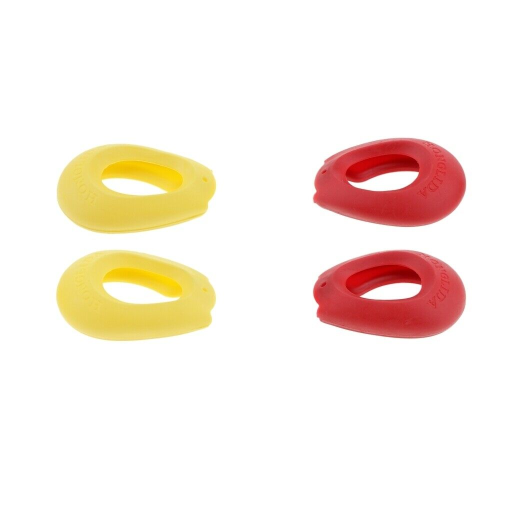 Silicone Ear Shield Salon Hairdressing Ear Cover Protector Muffs Cushion Red