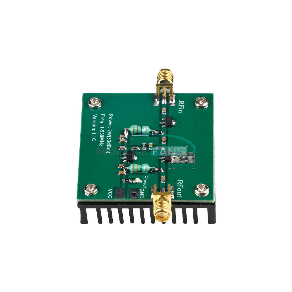 1-930MHz 2W RF Broadband Power Amplifier Module for FM Radio HF VHF Transmission