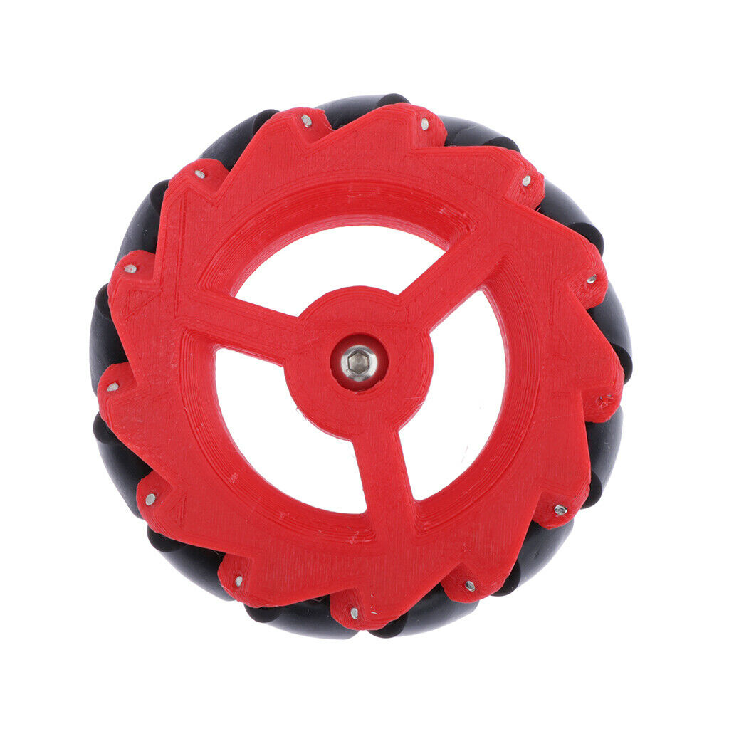 1 Piece Omnidirectional Wheel Car Mecanum Wheel with Coupling - Red 70mm