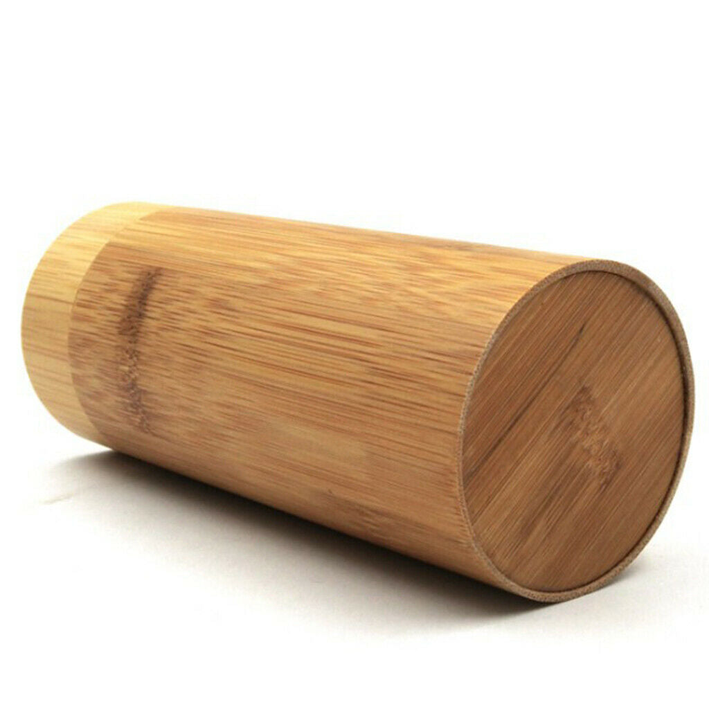 2Pcs Retro Natural Bamboo Wooden Box Glasses Case Holder Eyewear Container