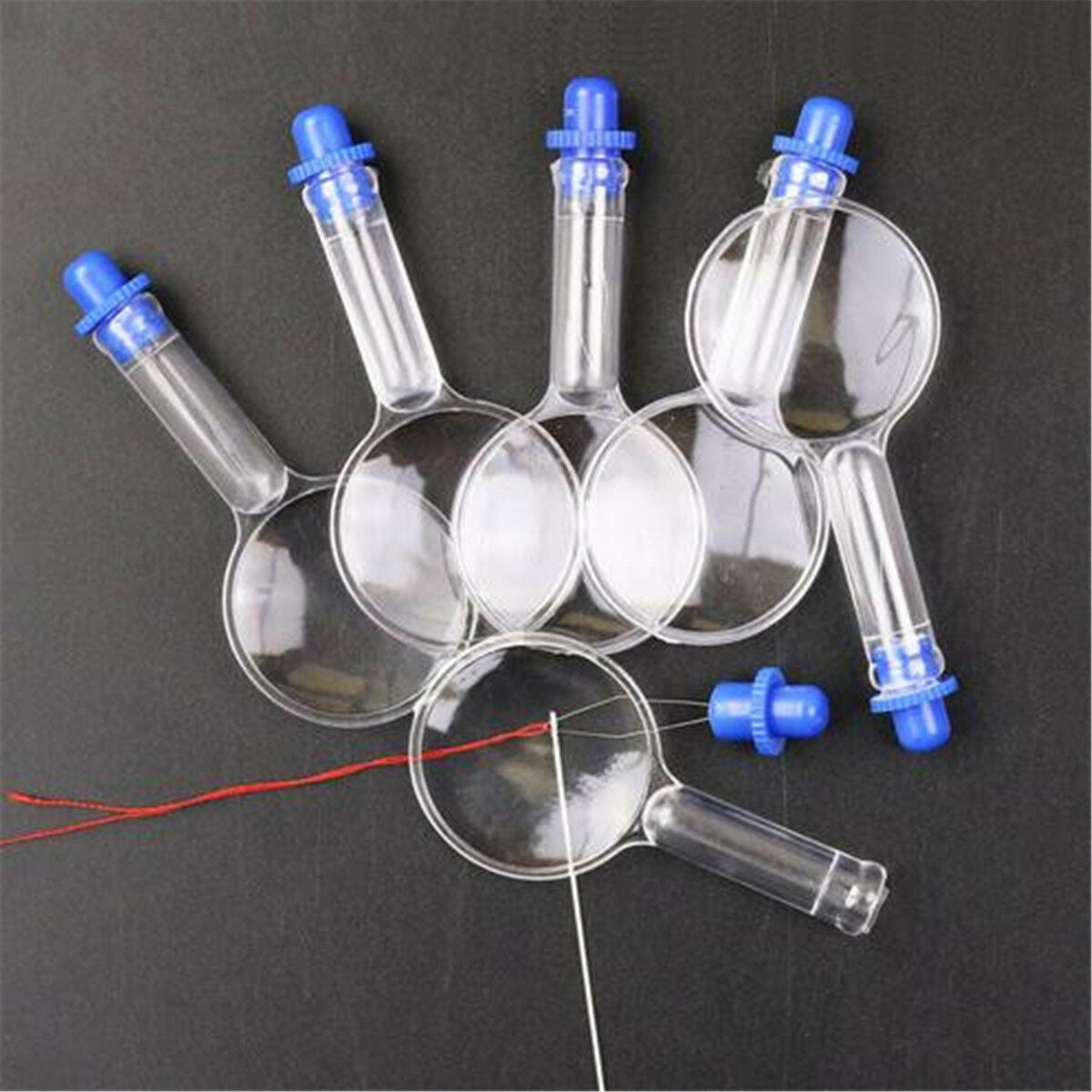 10pcs Transparent Plastic Magnifier Needle Threader Sewing Tools DIY Accessories