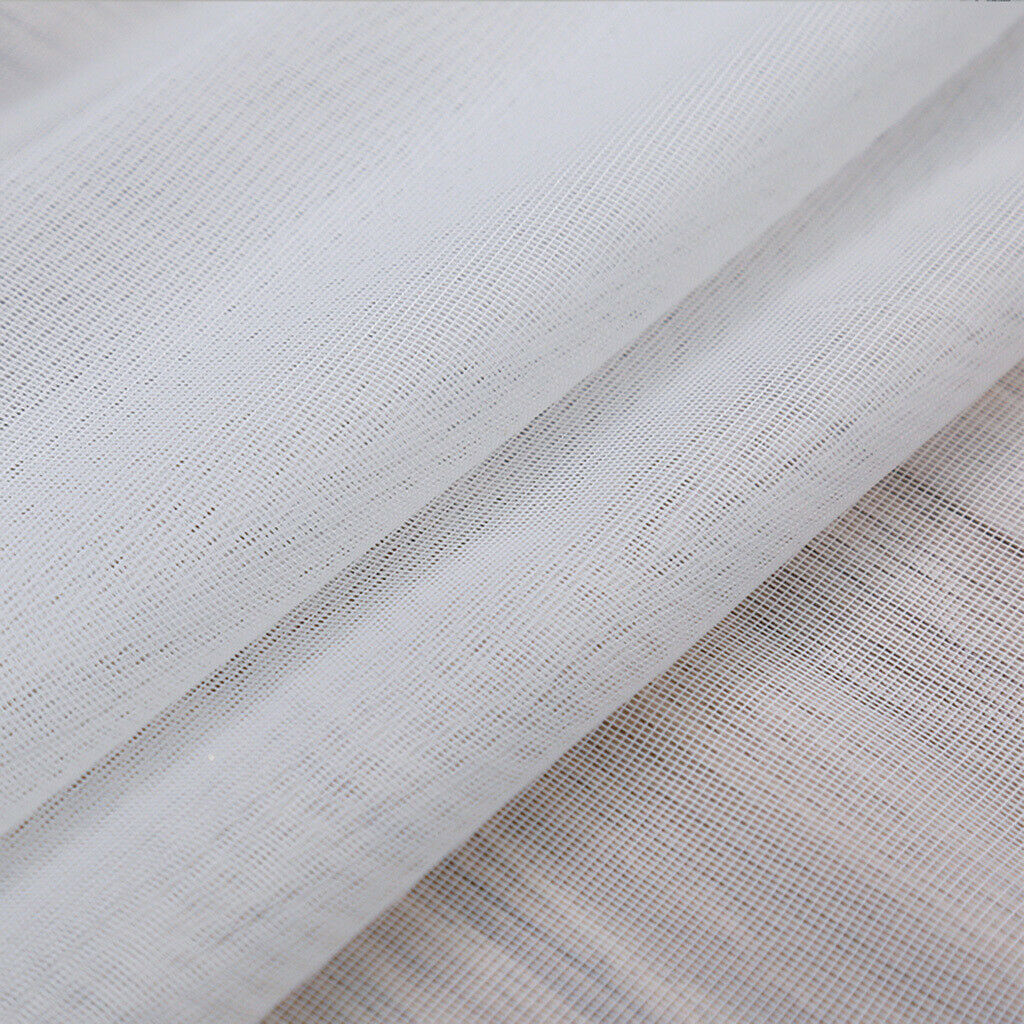 2x Gauze Sheers Rod Pocket Window Curtain for Balcony Bedroom 39x79inch
