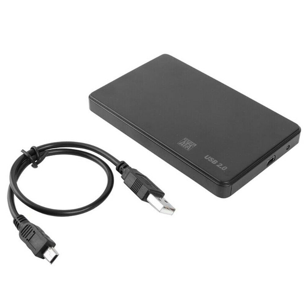 Portable USB 2.0 2.5'' SATA HDD SSD External Hard Disk Case for PC Laptop Exquis
