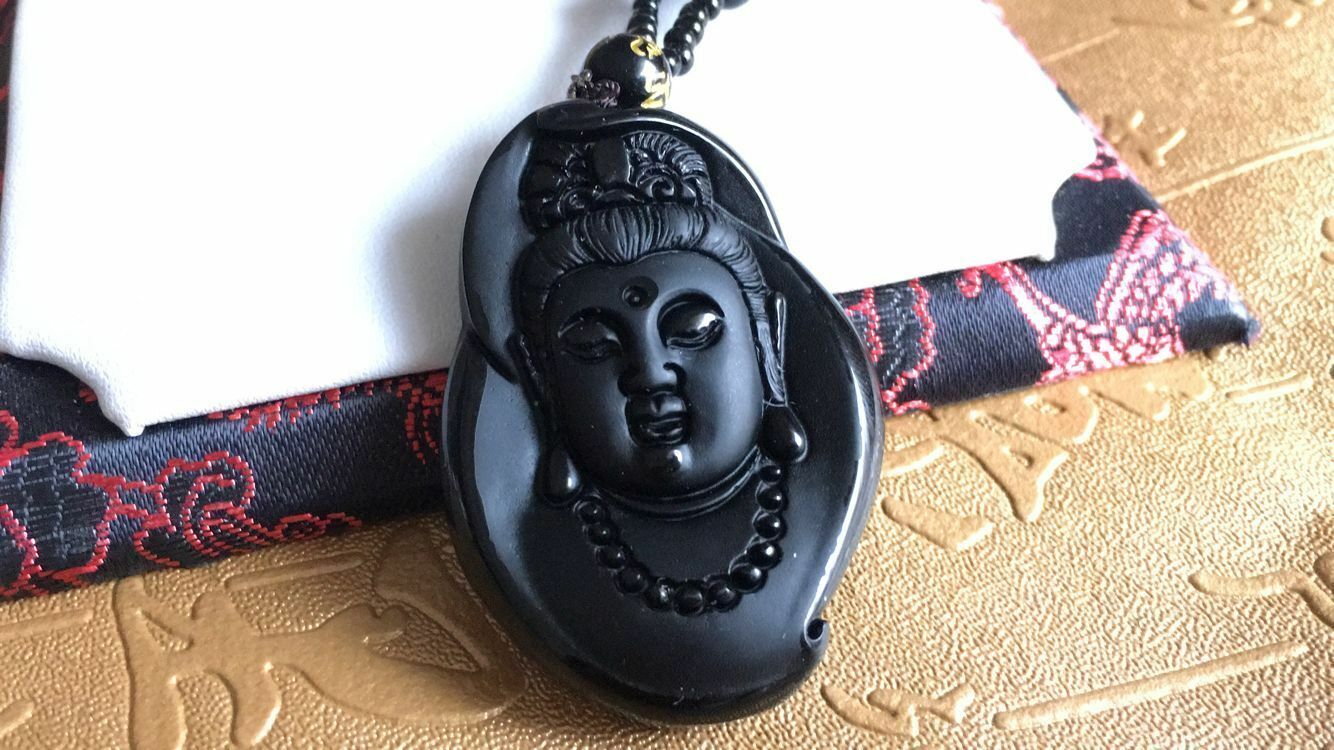 100% natural sculpture Avalokitesvara pendant free testing certificate necklace