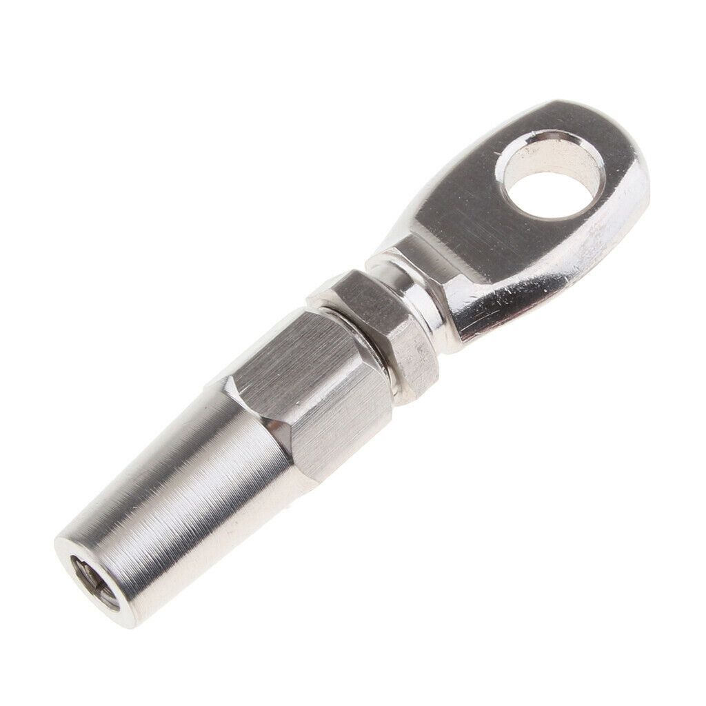 316 Marine Grade Stainless Steel Swageless Eye Terminal For 6mm Wire Rope