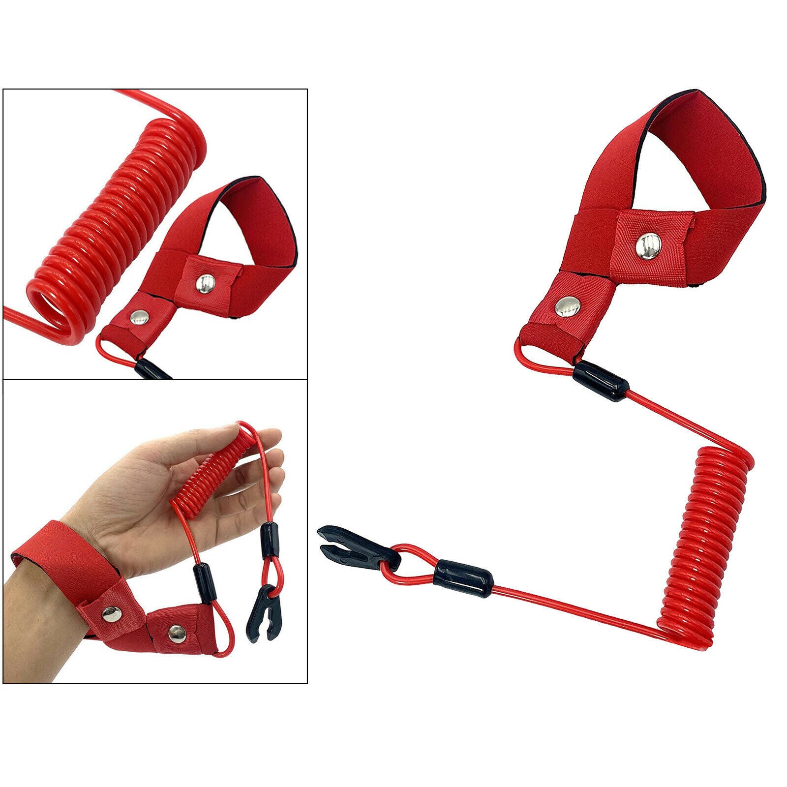 10X Engine Stop Switch Key Lanyard Rope for Yamaha Outboard 2-425hp