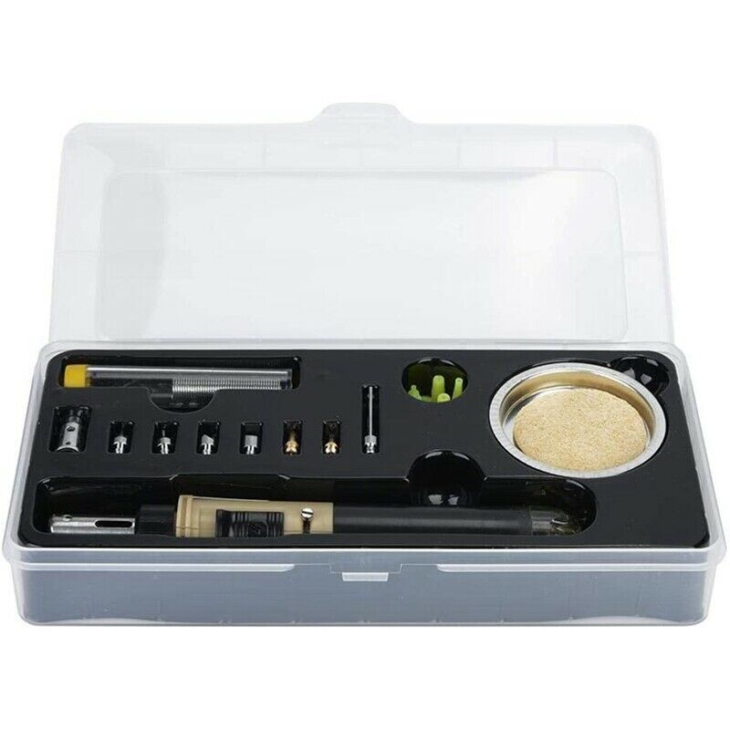 12 in 1 Butane Gas Solde Iron Kit Adjustable Flame Cordless Butane Powered SolL7