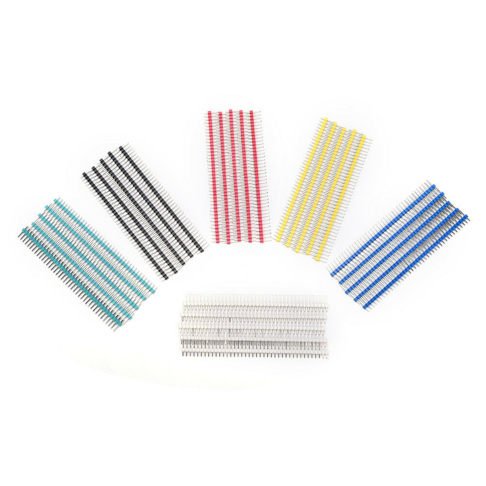 30x 40 Pin Connector Male 2.54mm Pitch Pin Header Strip Single Row Kit for PY1