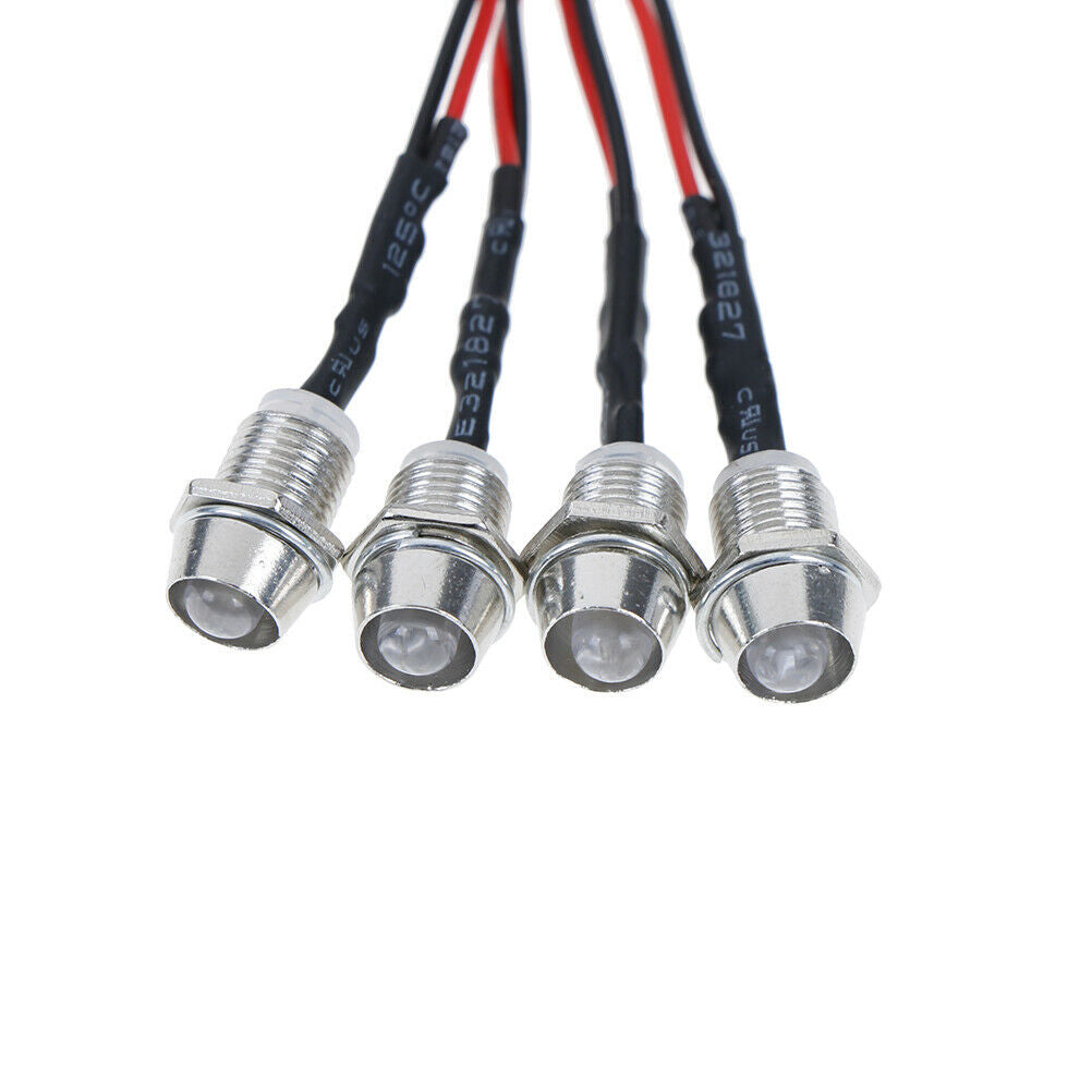 4 LED 5mm White Color Red Color LED Light Set for HSP RC CarsJ ouJC.l8