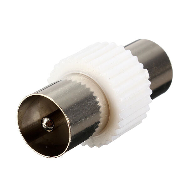 1Pcs TV Aerial RF Coaxial Coax Cable Coupler Connector Adaptor Male To Male Plug