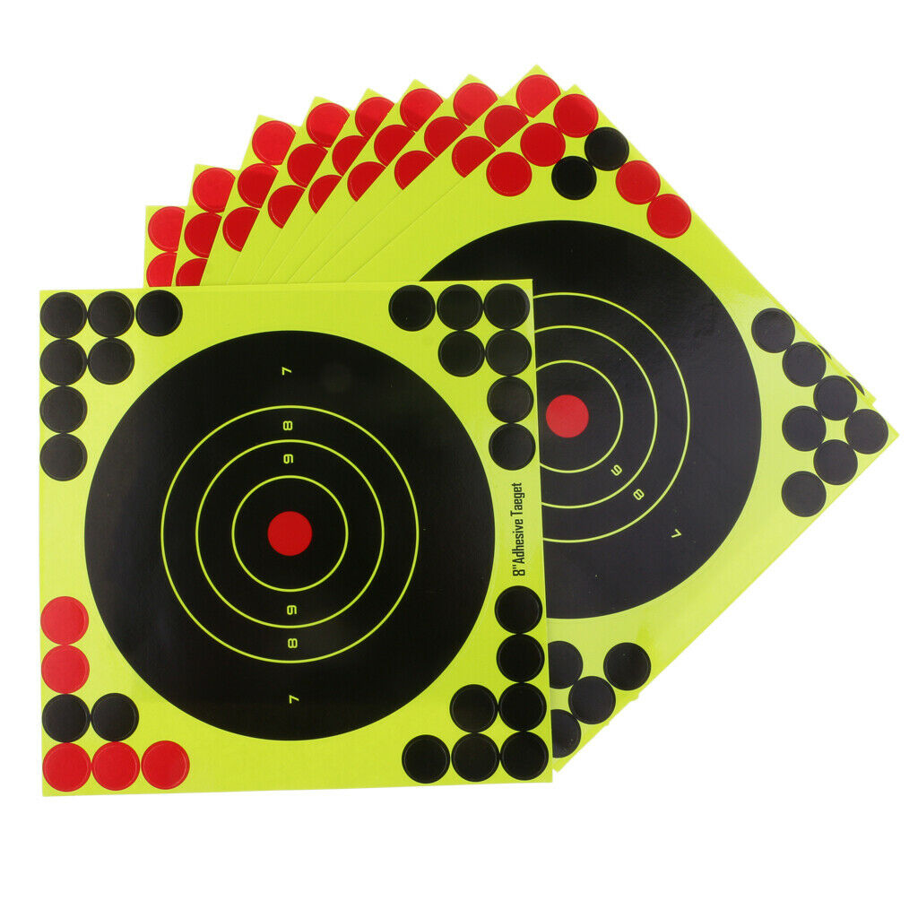 10pcs/set   Shooting Target Self Adhesive Target 20x20cm/8''x8''