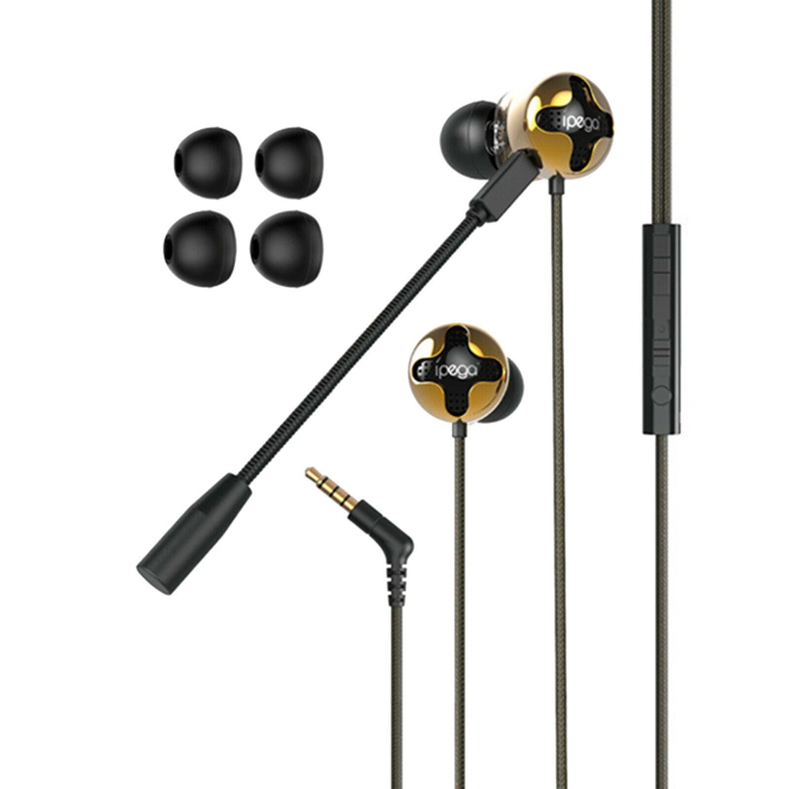 Portable 3.5mm In-Ear Gaming Wired Earphone w/Microphone for PS5