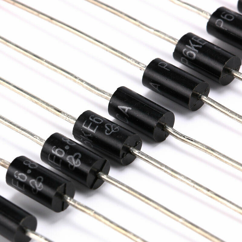 10pcs DIP P6KE6.8CA DO-15 TVS transient suppression diode Rectifiers Actives