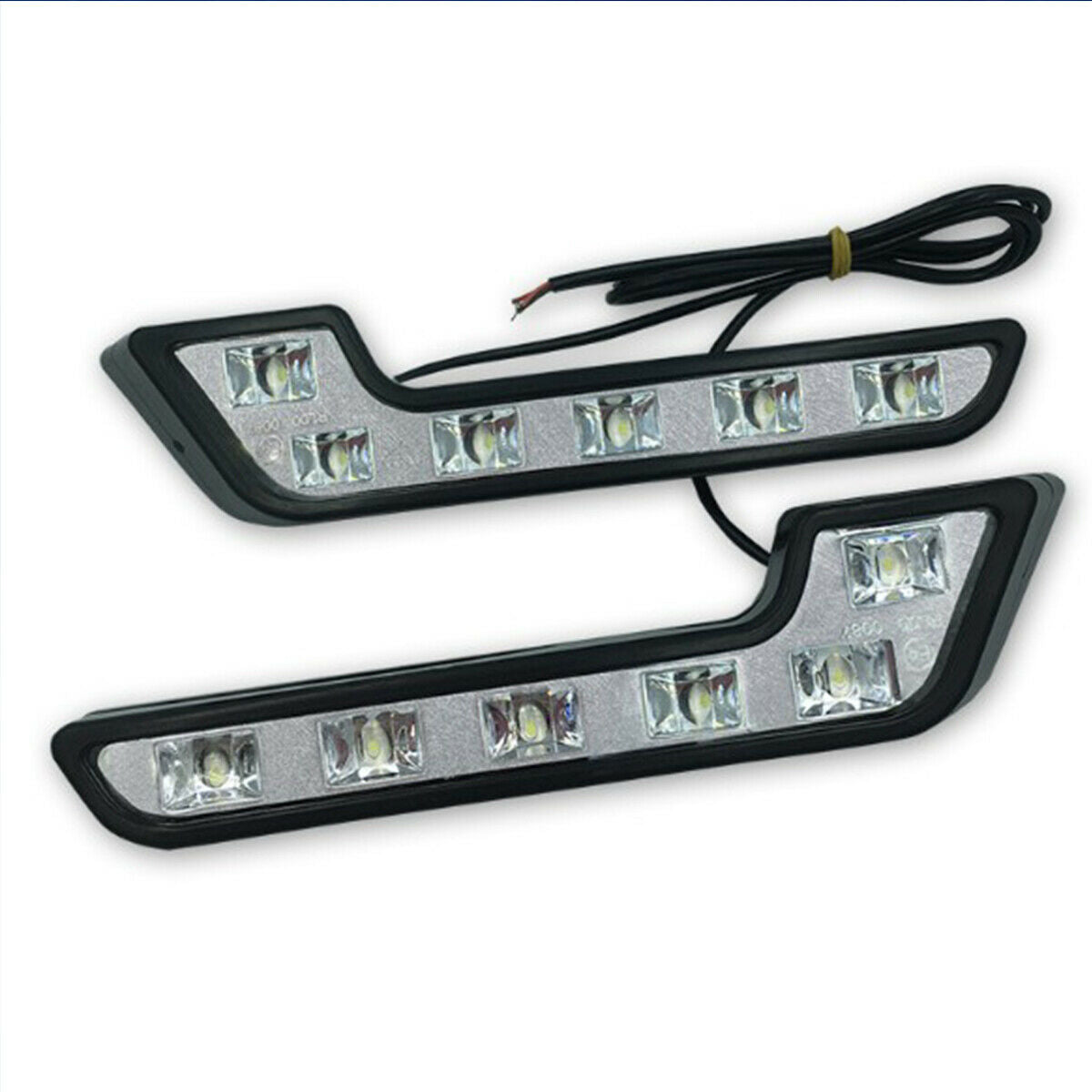 2X L-Shaped 6LED Super White 12V Waterproof Driving Fog Light Lamp Car Accessory