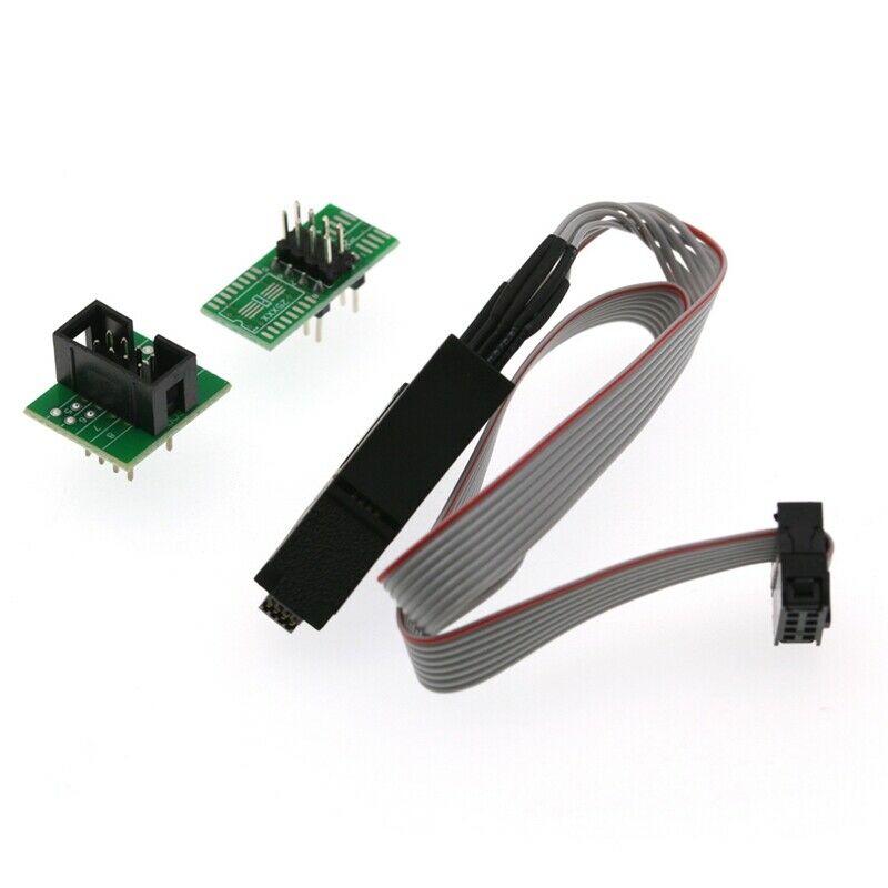 4X(CH341A USB Programmer Module + SOIC8 SOP8 Test Clip + 1.8V Adapter S6U2)