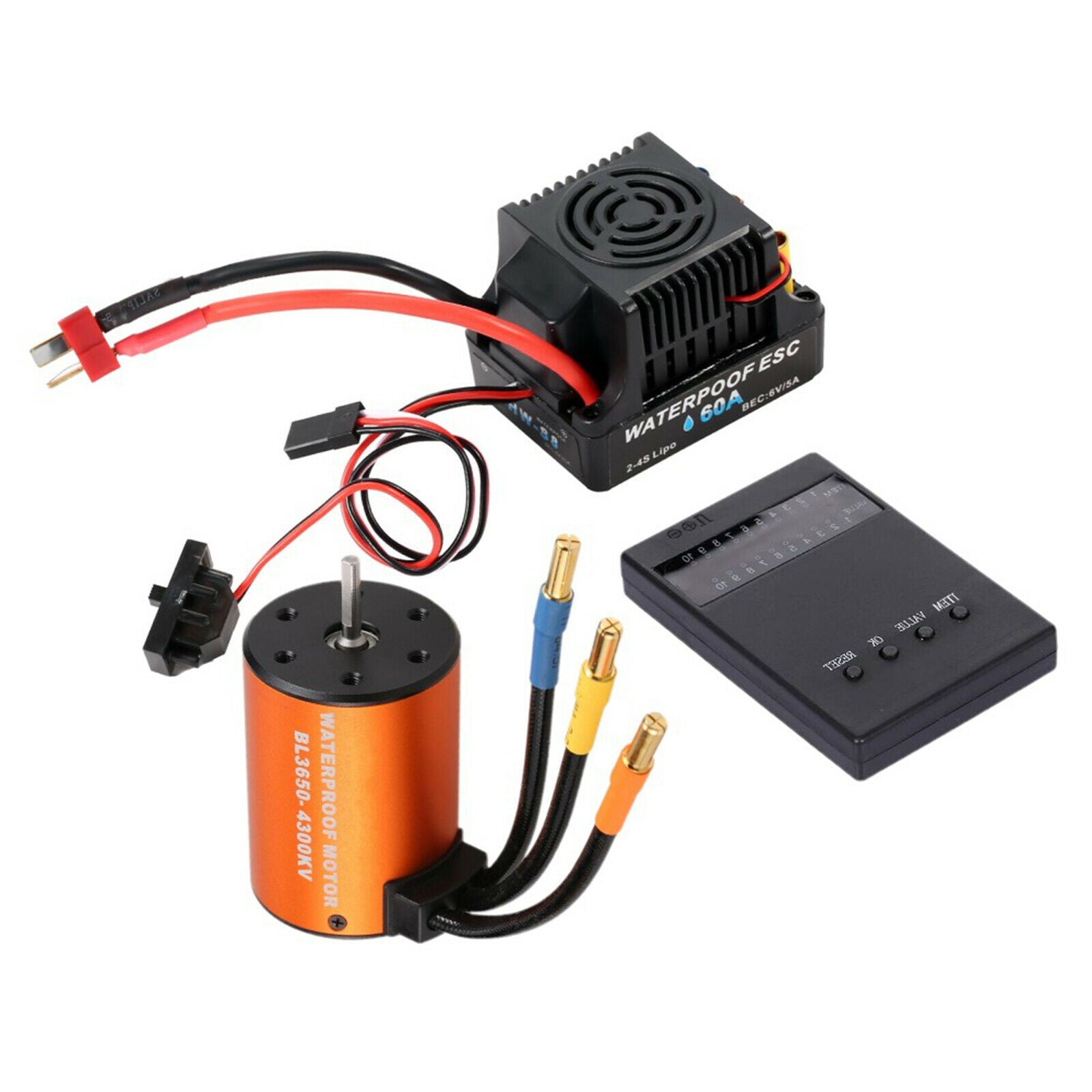 Waterproof brushless motor with 60A ESC set for 1/10 car buggy