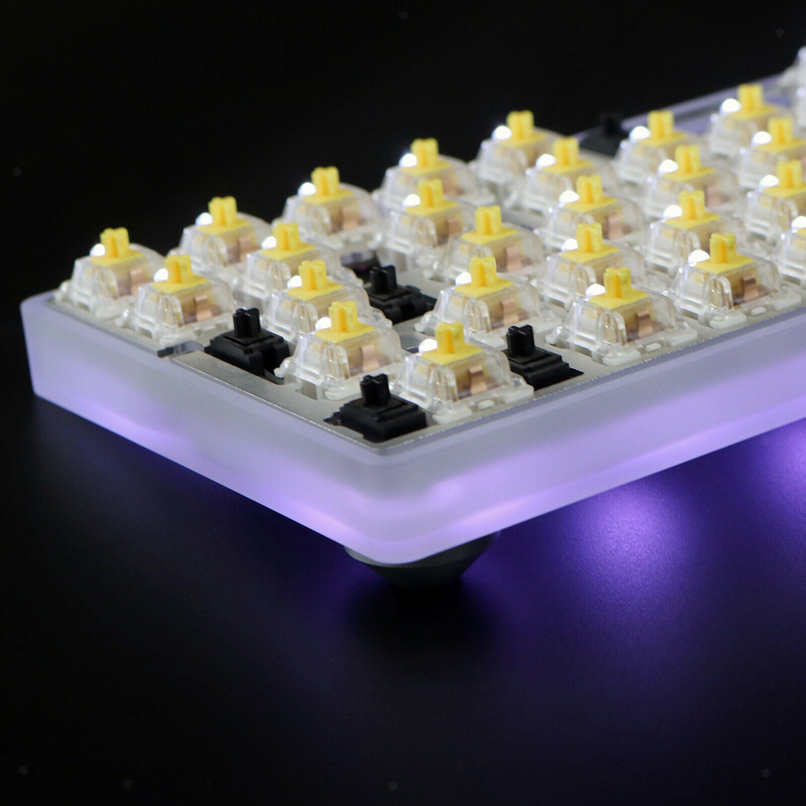 Keyboard Case Frosted Acrylic Shell for 60% DIY GH60 USB port Professional