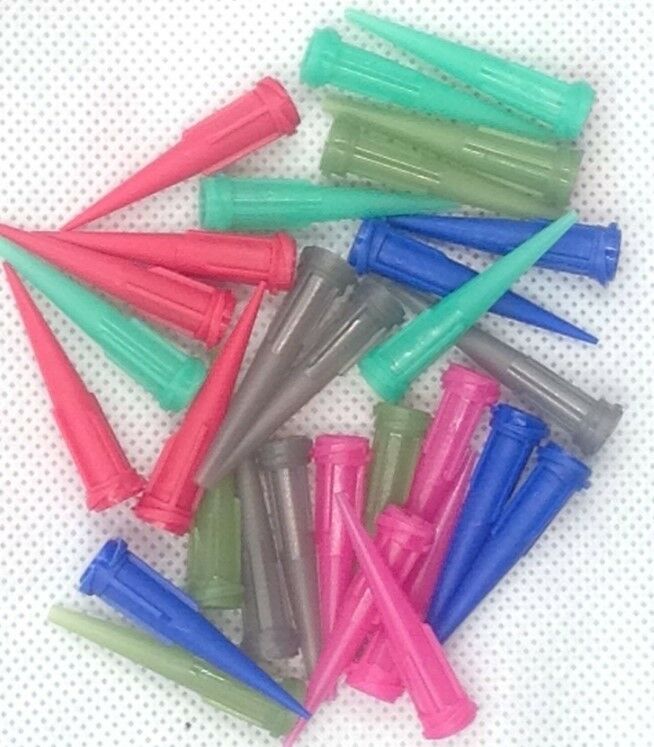 30 x Solder Paste Adhesive Glue Liquid Dispensing Needle Plastic Tapered Tips