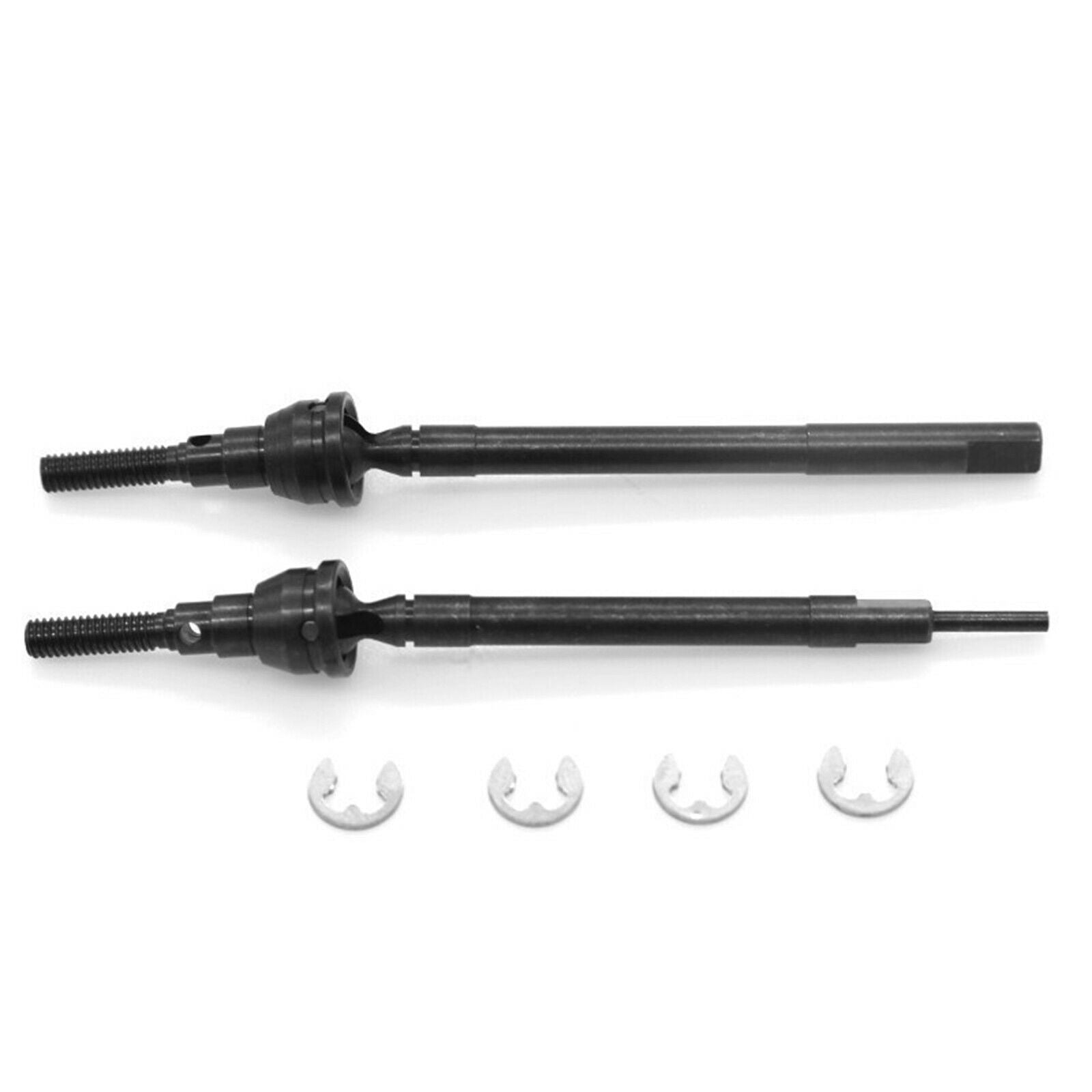 2x RC Car Metal Front Axle CVD Joint Drive Shafts for Tamiya CC02 Vehicles
