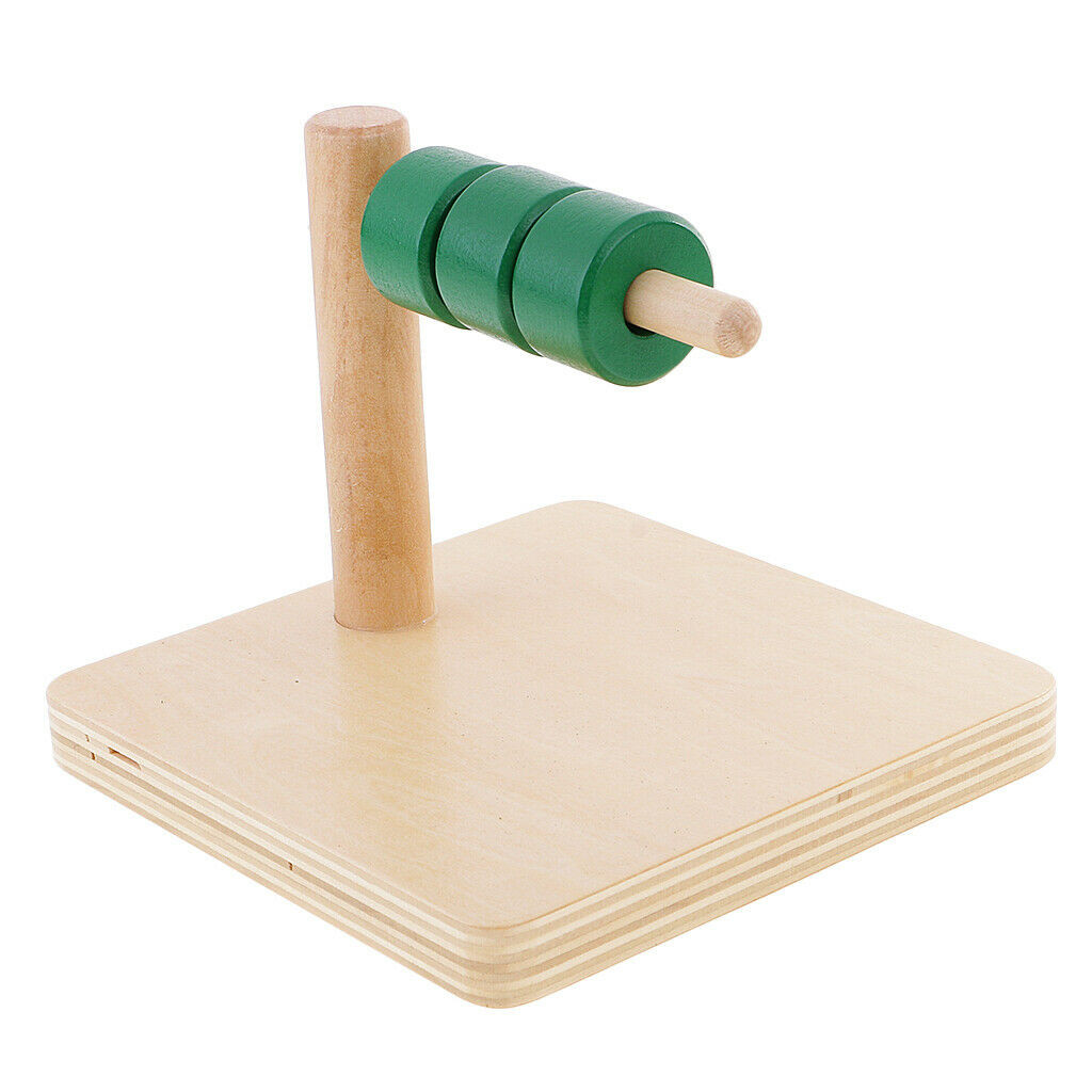 Material: cylindrical wooden toys for children
