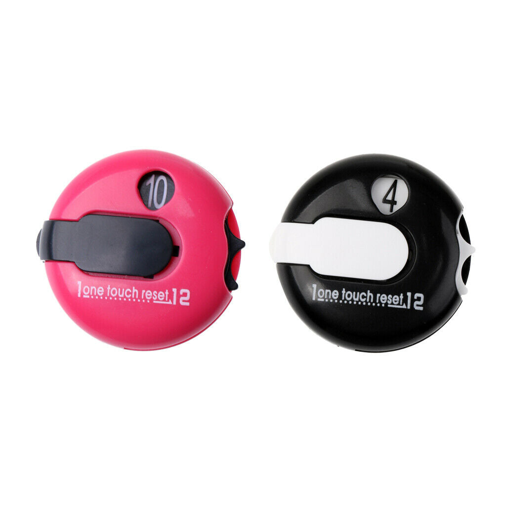 Golf   Reset Counter Golf Stroke Score Counter Clip On Glove, 2 Pieces