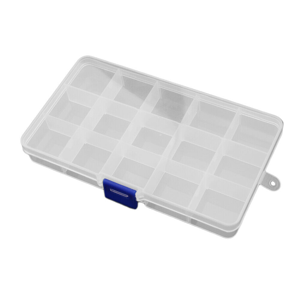 Guitar Picks Collection Kit Holds Guitar Picks Clear Case with 15 Grids