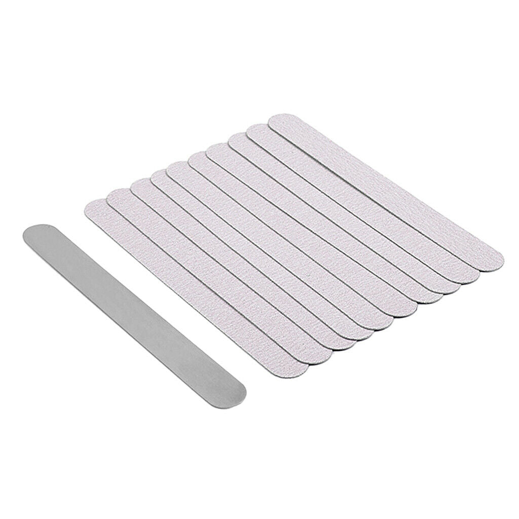 10x Nail File Buffer Adhesive Emery Board Manicure Polishing Sanding Tool 05