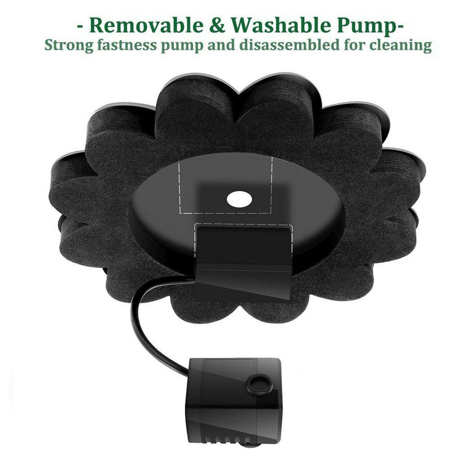 Solar Water Fountain Bird Bath Fountain Pump Pool Pond Garden Landscape