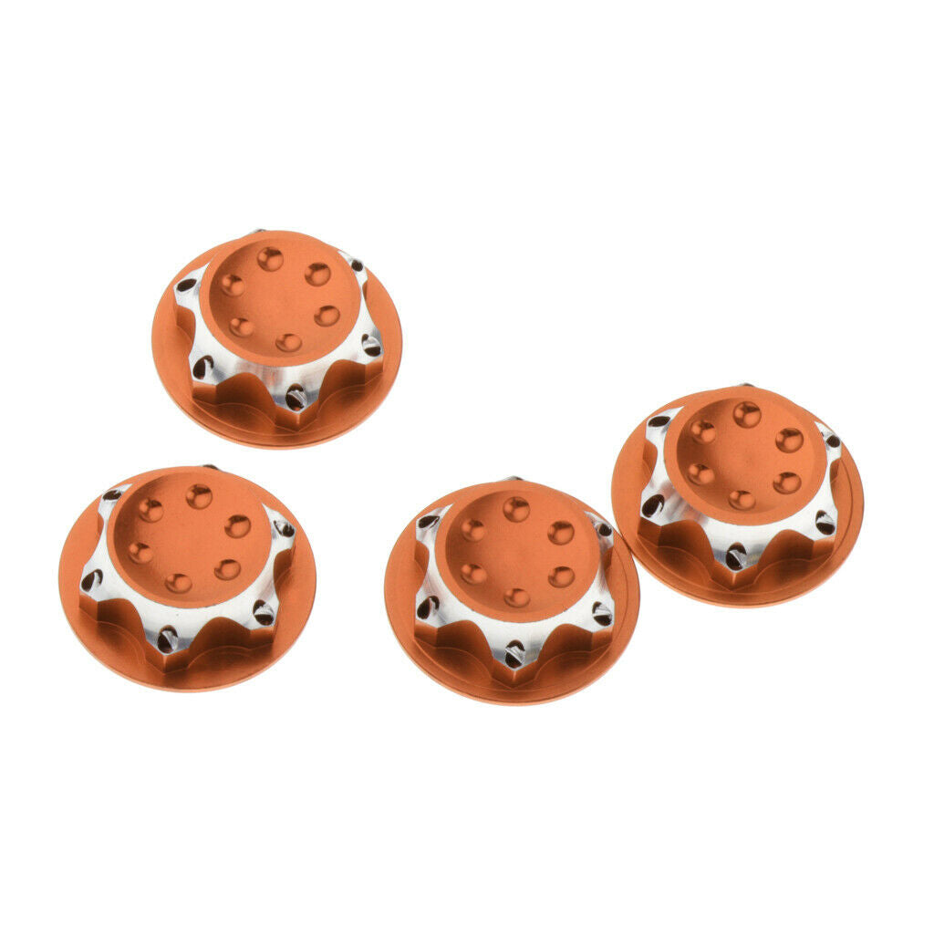 4pcs Wheel Hexagon Nut Dust Cover For 1/8 HSP 94762 94886 ZD Racing Car Accs