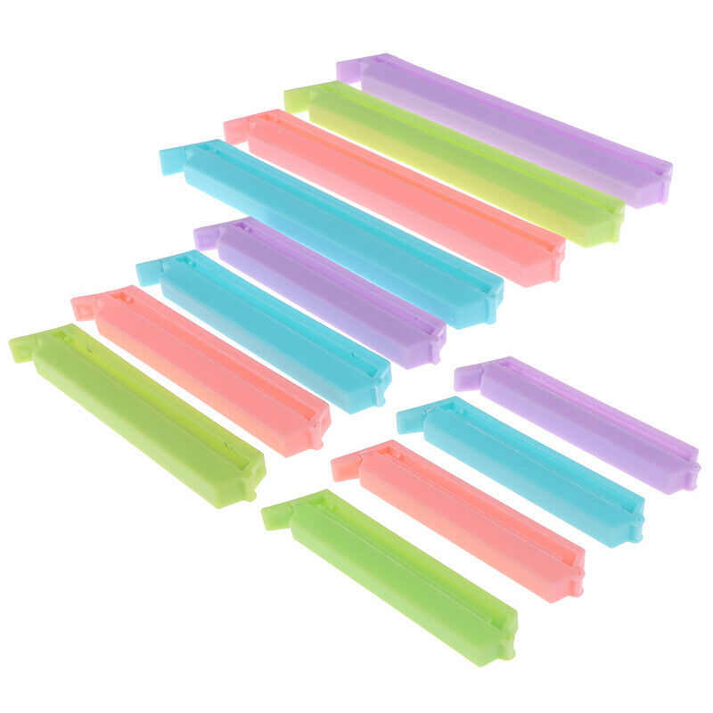 12Pcs/set 3 sizes Sealing Clips Househould Food Snack Storage Sealer ClampsJ.DD
