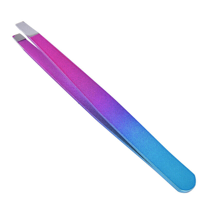 1pcs Stainless Steel Tweezers for Hair Eyebrow Plucker Nail Beauty Slanted.l8