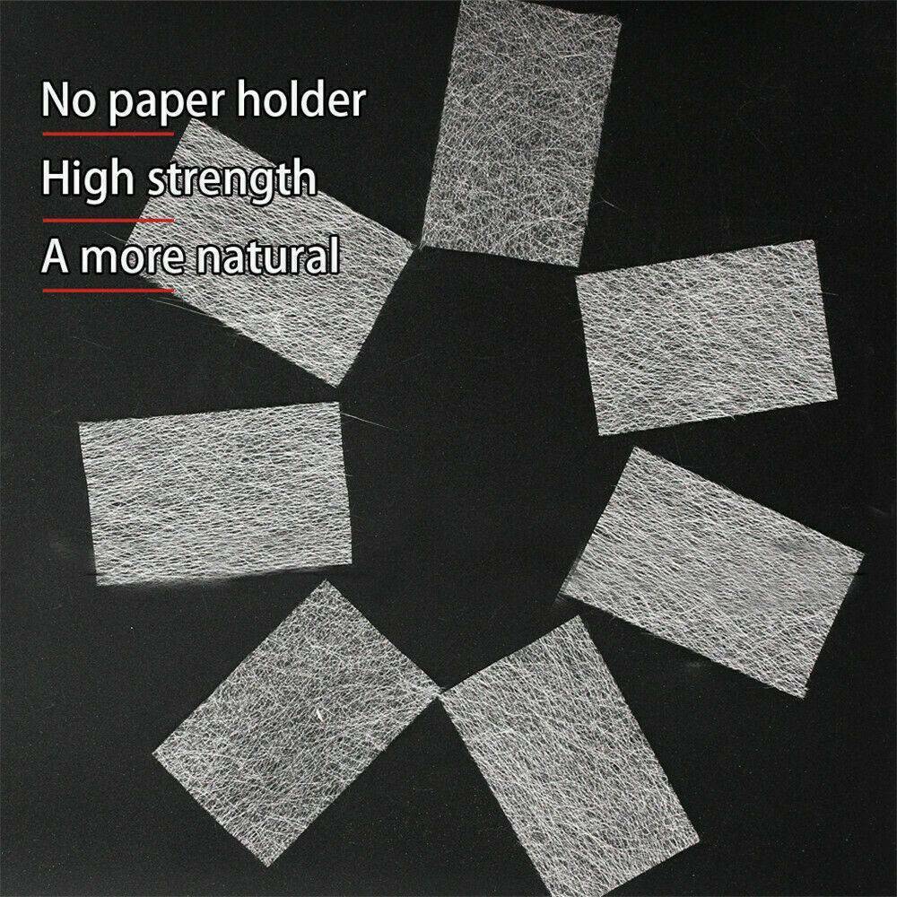 10/20pcs Nail Art Non-woven Silk Fiberglass Gel Tips Extension Fiber Kit Set UK~